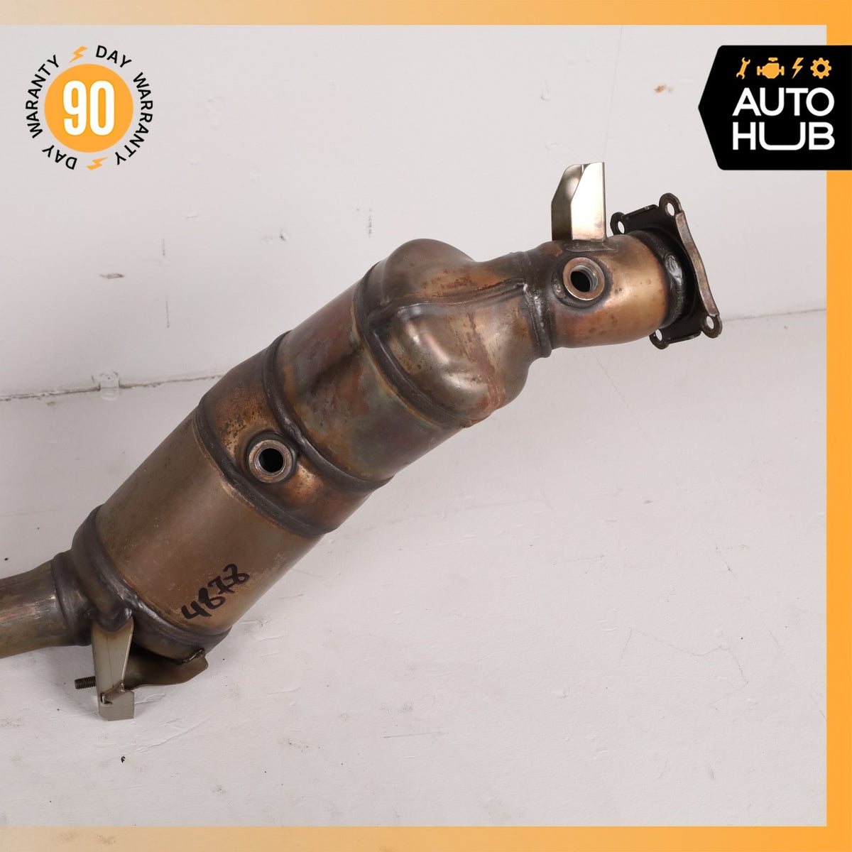 14-16 Porsche Panamera 970 4 3.6L Exhaust Downpipe Set 97011335028 OEM 91k - photo 6