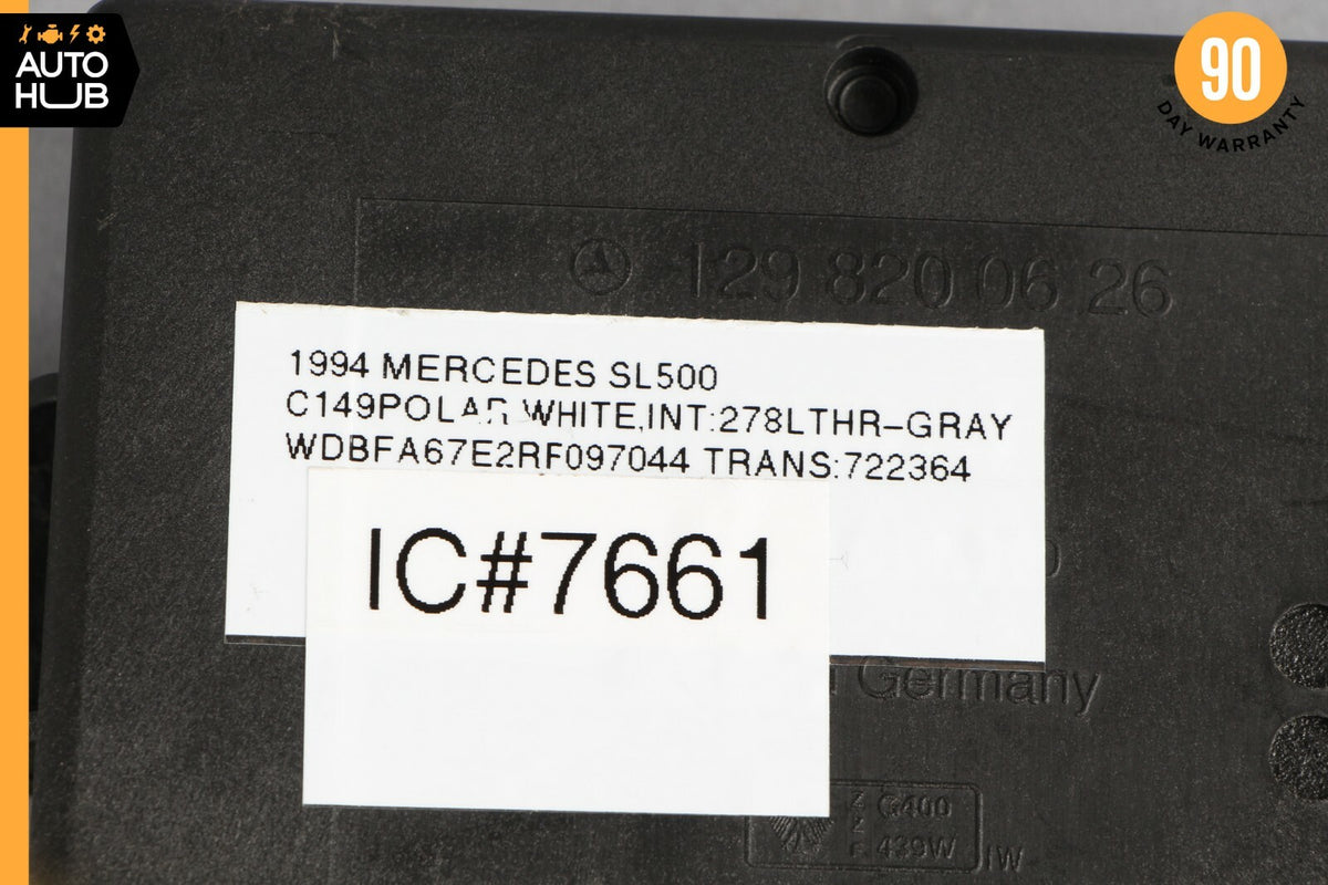 90-95 Mercedes R129 SL500 SL320 300SL Anti Theft Key Alarm Control Module OEM - photo 8