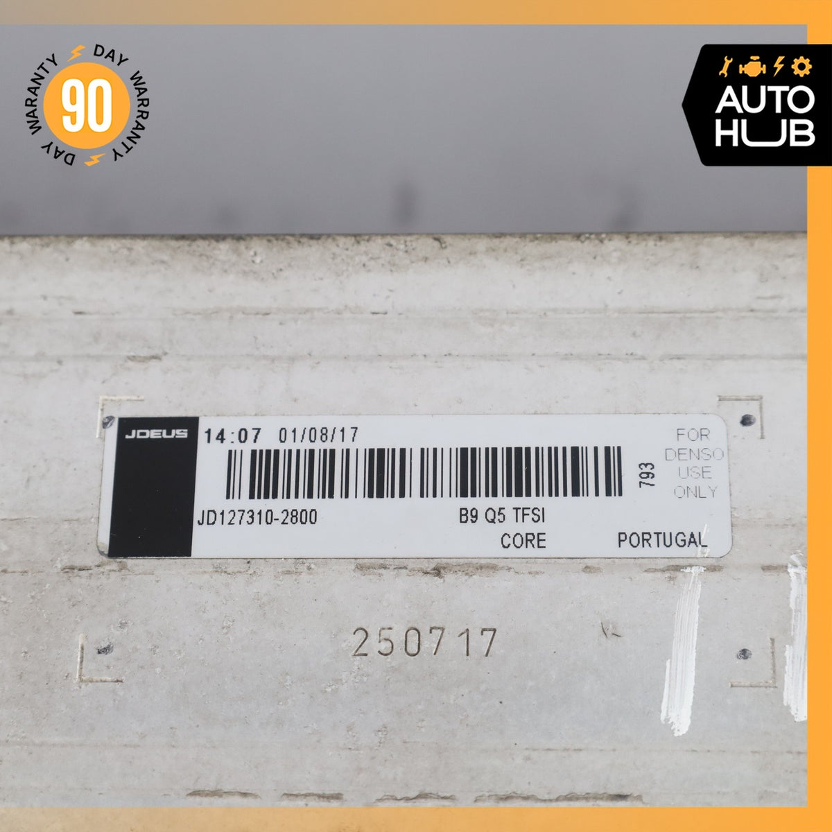 18-20 Audi FY Q5 2.0L L4 Engine Charge Air Intercooler OEM - photo 8