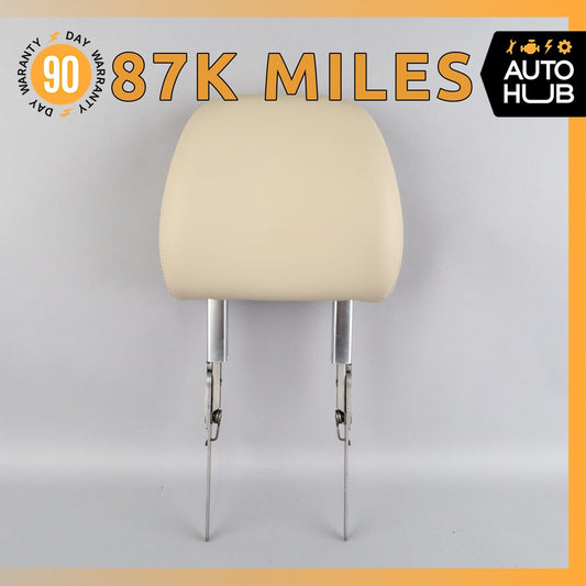 Audi 4M Q7 Front Right Side Seat Cushion Headrest Head Rest Beige OEM 87k - photo 1