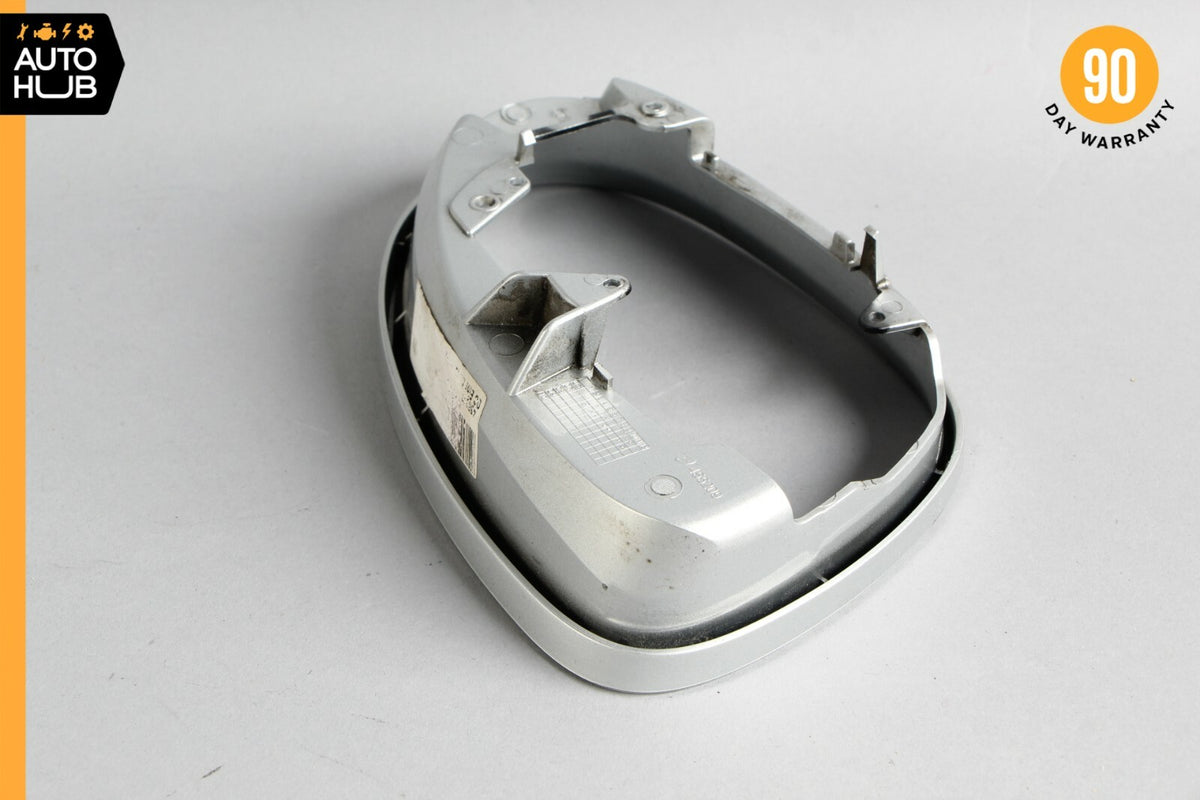 06-09 Mercedes W221 S550 CL63 Left Side Rear View Door Mirror Frame Silver OEM - photo 5