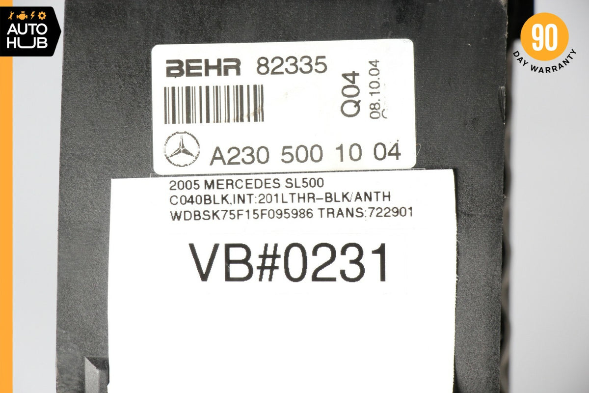 03-12 Mercedes R230 SL500 SL550 SL600 Engine Water Cooling Radiator OEM 68k - photo 12