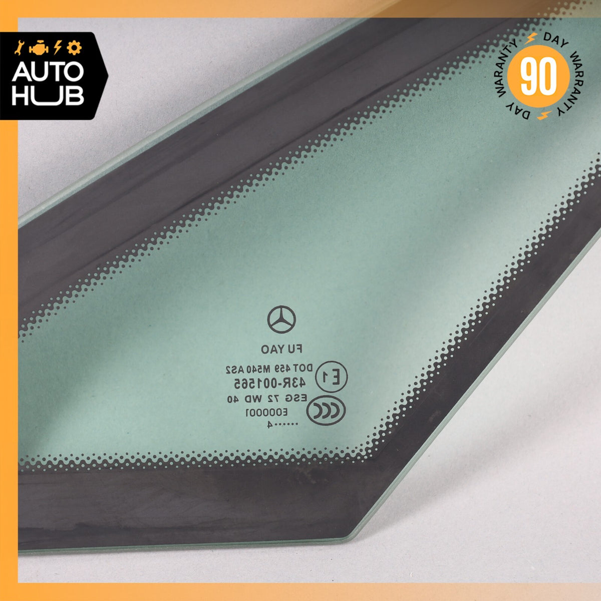 10-17 Mercedes W207 E350 E400 Coupe Rear Left Driver Quarter Window Glass OEM - photo 8