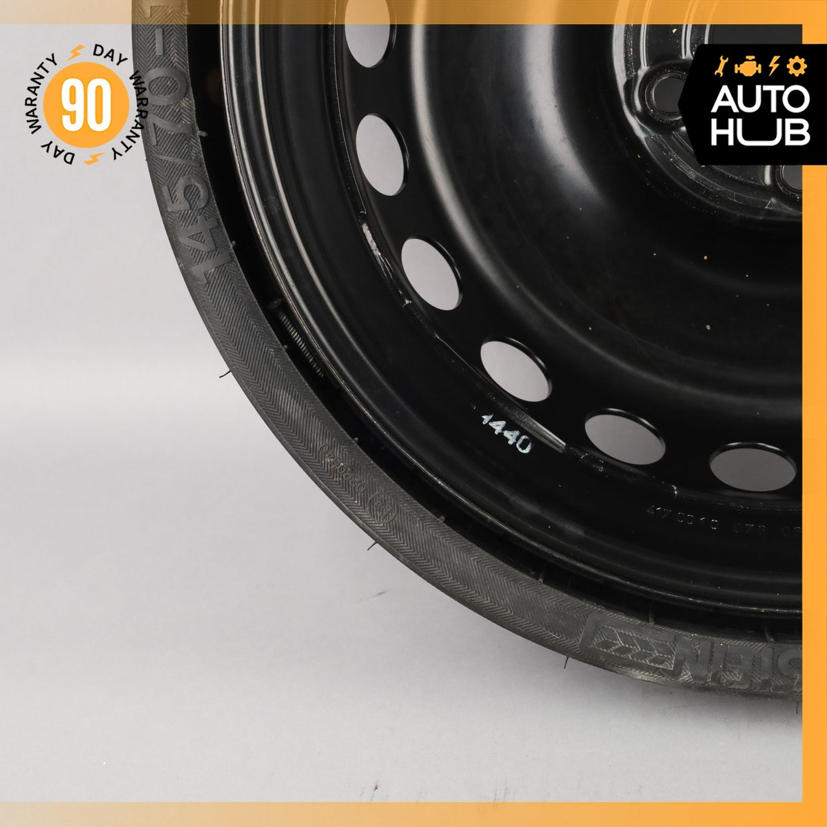 12-20 Mercedes R172 SLC300 SLK350 Donut Spare Tire Wheel Rim 145 70 17" OEM - photo 13