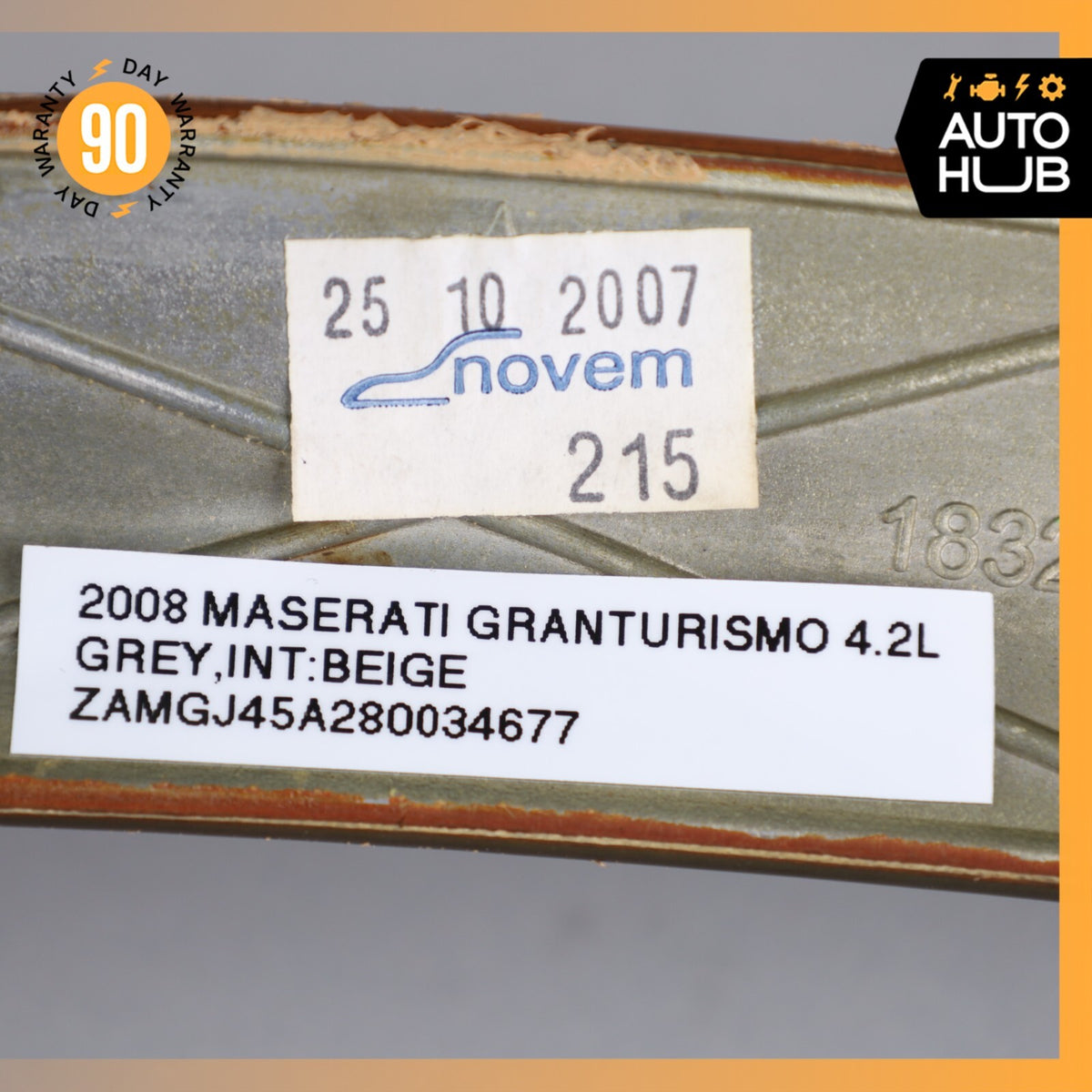 08-19 Maserati GranTurismo M145 Rear Left Driver Side Door Panel Trim Wood OEM - photo 14