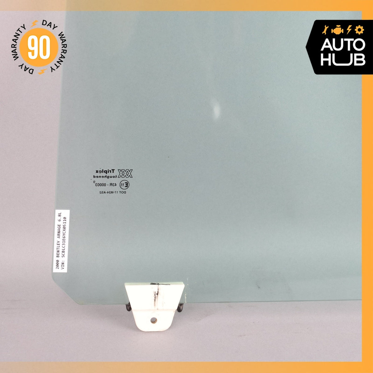 Bentley Arnage  / Rolls Royce Silver Seraph Rear Right Door Window Glass OEM - photo 15