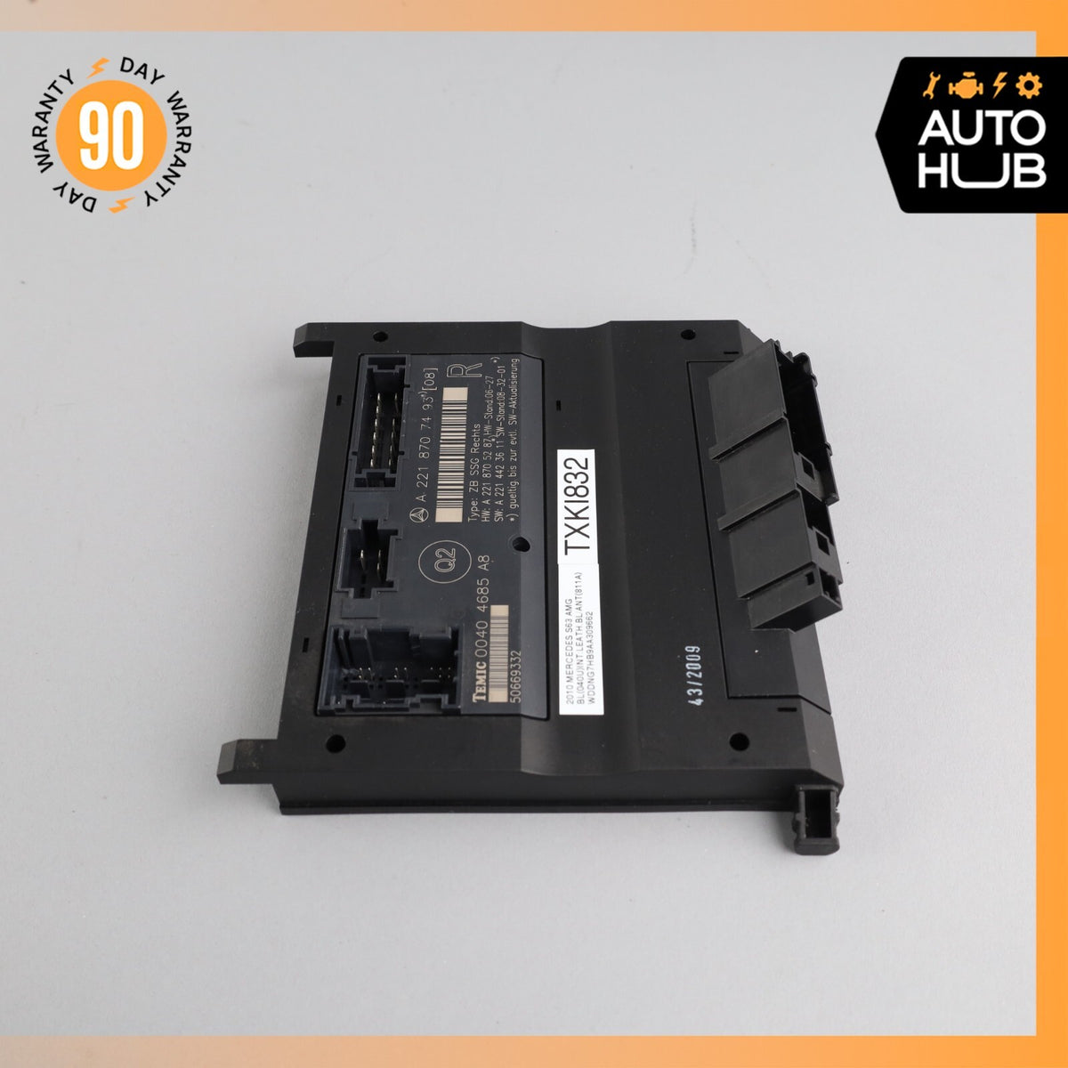 07-13 Mercedes W221 S63 AMG S550 Front Right Side Under Seat Control Unit OEM - photo 4