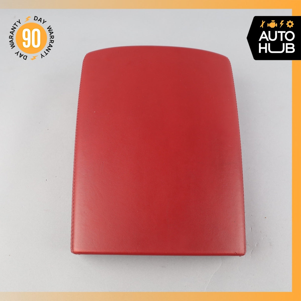 Porsche Panamera 970 Center Console Arm Rest Storage Cover Leather Red OEM - photo 6