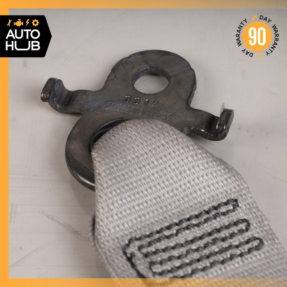 11-16 BMW F10 550i 528i 535i Front Right Seatbelt Seat Belt Gray 7241752 OEM - photo 2