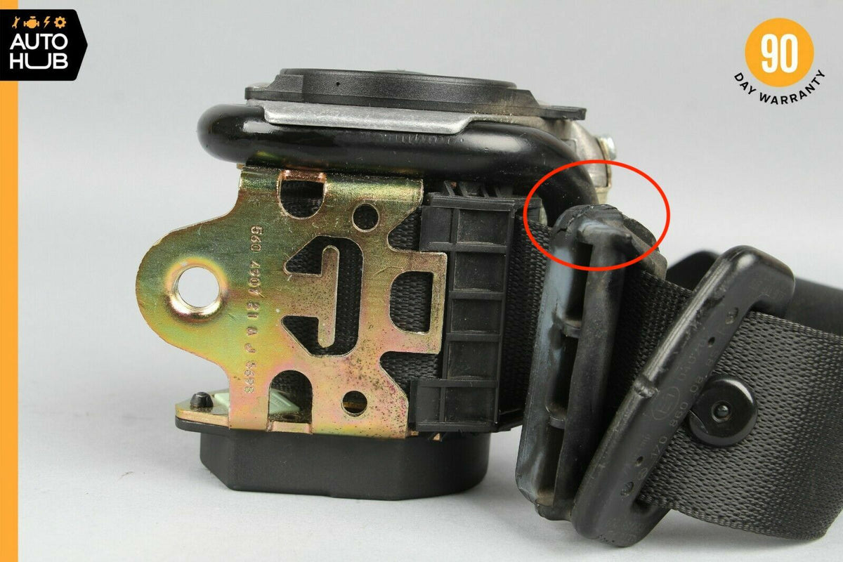 99-04 Mercedes R170 SLK230 SLK320 Right Passenger Seat Belt Seatbelt Black OEM - photo 2