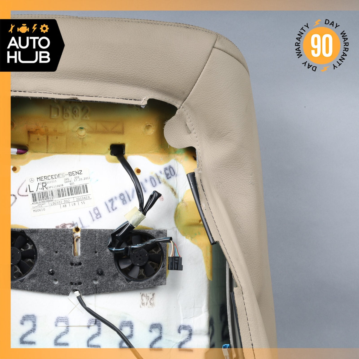 12-14 Mercedes W218 CLS550 Top Upper Seat Cushion Front Left Side Beige OEM - photo 10