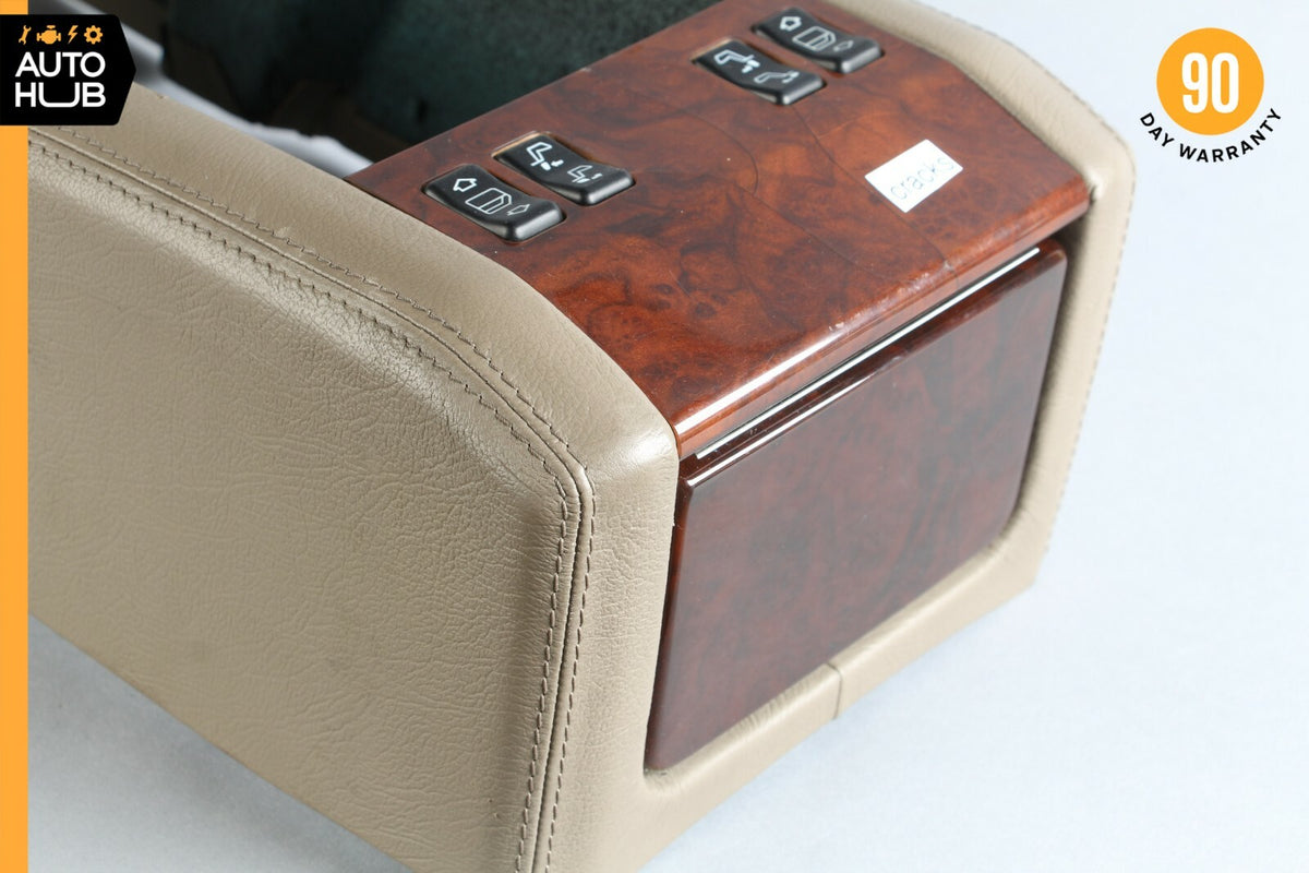 93-99 Mercedes W140 S600 Coupe Rear Center Arm Rest Console Storage Compartment - photo 7