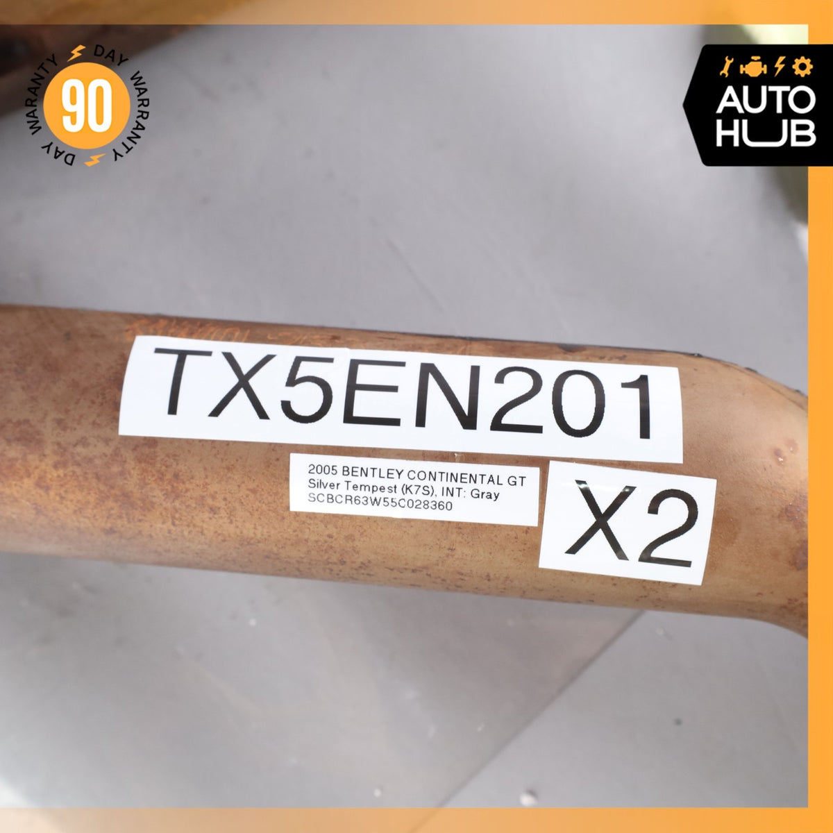 Bentley Continental GT 6.0L Exhaust Downpipe Left & Right Side Set OEM - photo 16