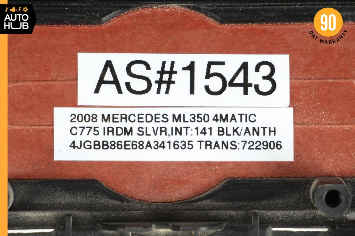 06-12 Mercedes W164 ML350 GL450 ML450 Center Console Control Trim Bezel Wood OEM - photo 11