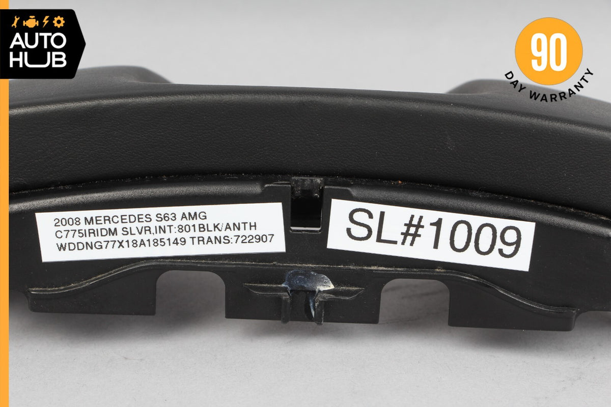 07-09 Mercedes W221 S63 AMG S550 S450 S65 Center Console Trim Nappa Black OEM - photo 12