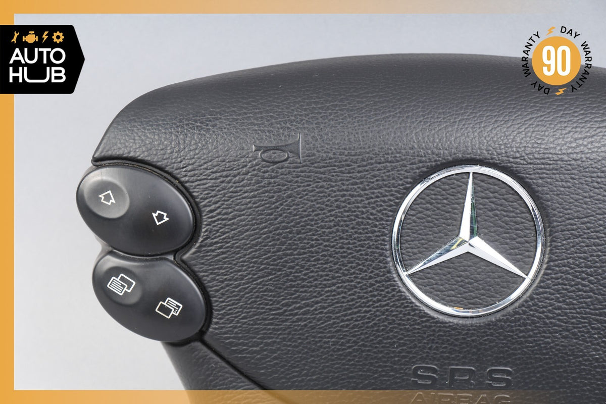Mercedes R230 SL500 SL55 AMG CLK500 E350 Steering Wheel Airbag Air Bag Black OEM - photo 3