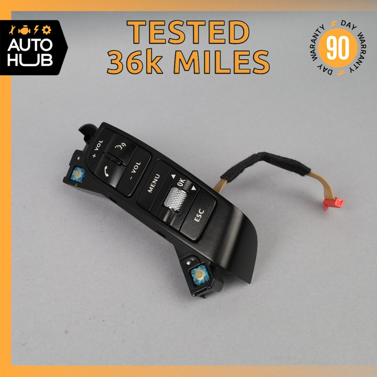 03-12 Bentley Continental GT Right Steering Wheel Control Switch Button OEM 36k - photo 1