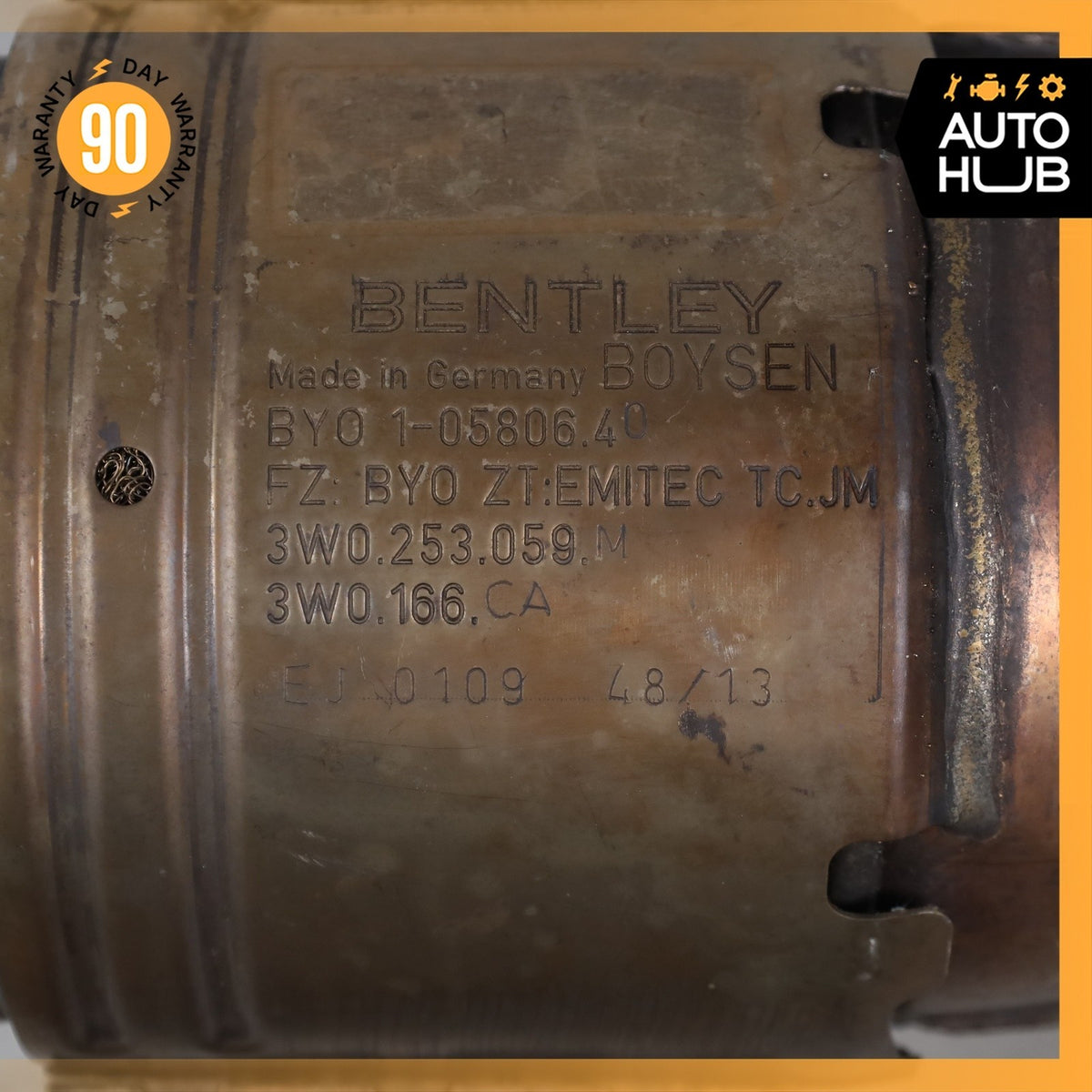 03-13 Bentley Continental GT GTC Exhaust Downpipe Left Driver Side OEM 56k - photo 11