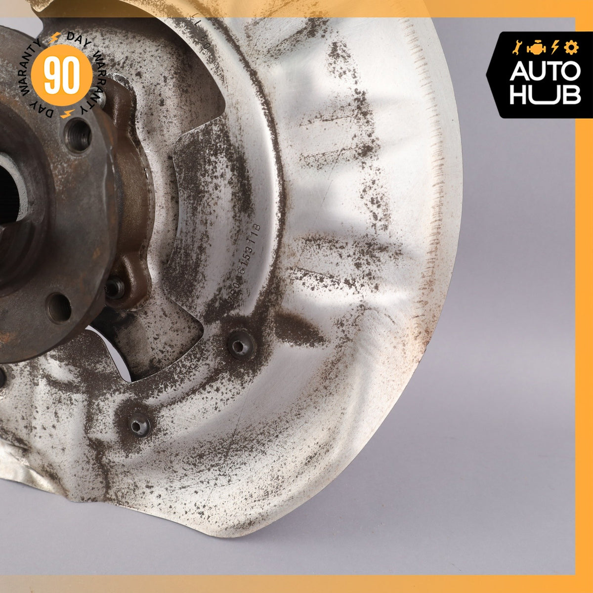 11-18 Porsche Cayenne 958 Front Left Knuckle Spindle 7P0615311B OEM - photo 5