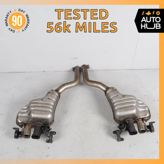 12-15 Bentley Continental GT Exhaust Muffler Mufflers Right & Left Set OEM 56k - photo 1