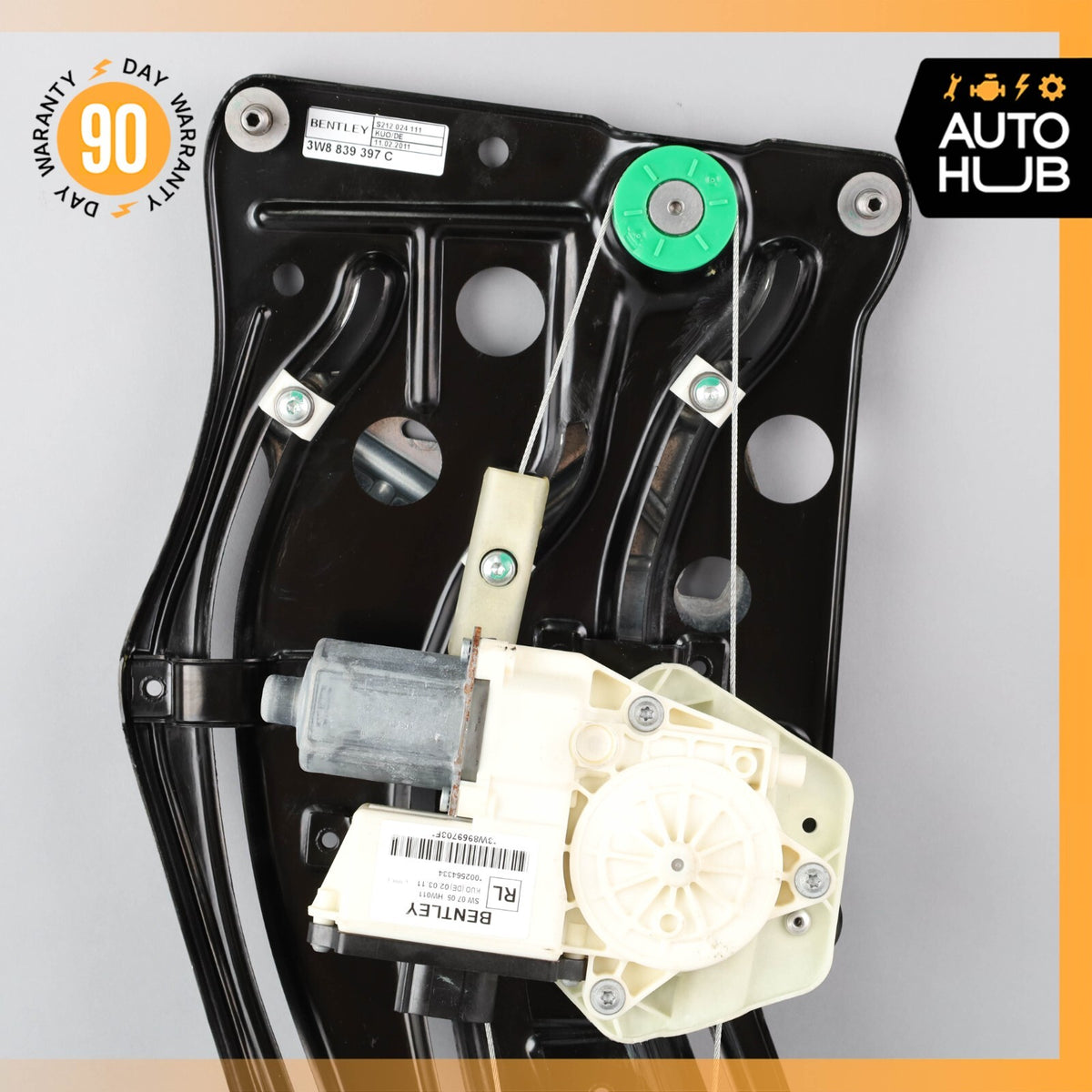 12-17 Bentley Continental GT Rear Left Side Quarter Window Regulator Motor OEM - photo 6