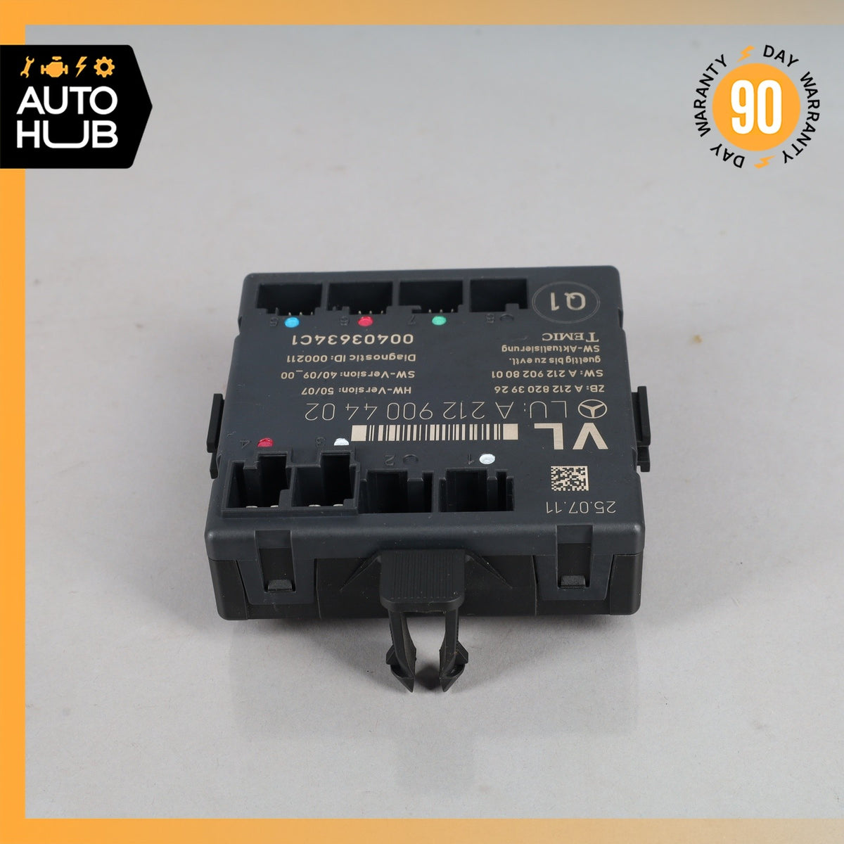 08-18 Mercedes W207 E350 C300 SLK350 Front Left Side Door Control Module OEM - photo 3