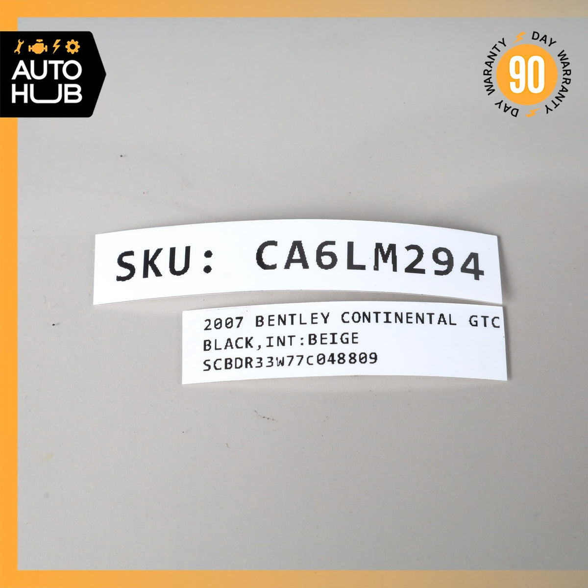 03-12 Bentley Continental GTC GT Climate Temperature Sensor 3D0907542 OEM 40k - photo 11