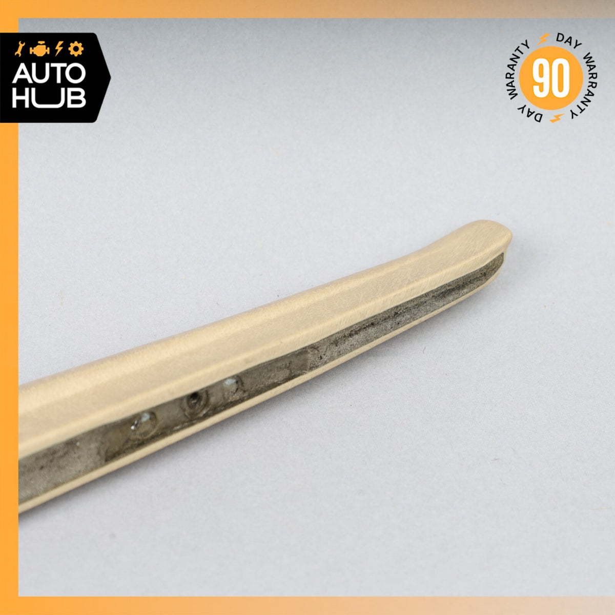 Mercedes W126 420SEL Front Right Door Window Panel Trim Beige OEM - photo 11