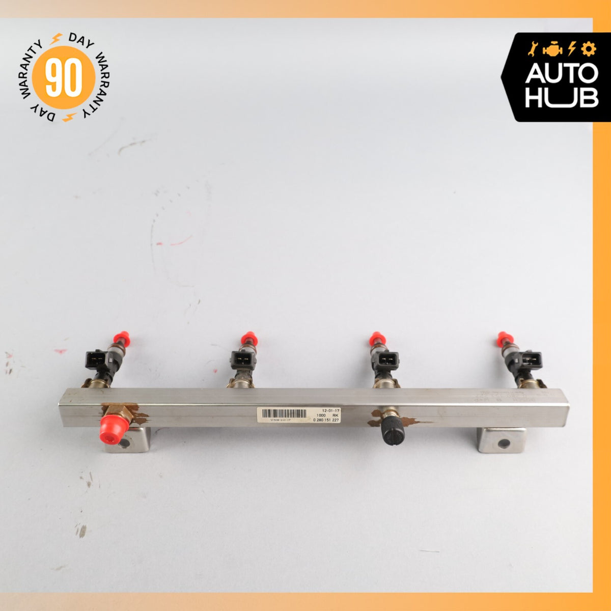 Maserati Quattroporte Fuel Injection Rail Line w/ Injectors Right Side OEM 68k - photo 9