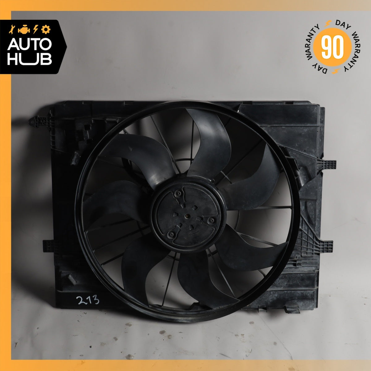 17-22 Mercedes W213 E300 CLS450 Engine Radiator Cooling Fan Motor Assembly OEM - photo 3