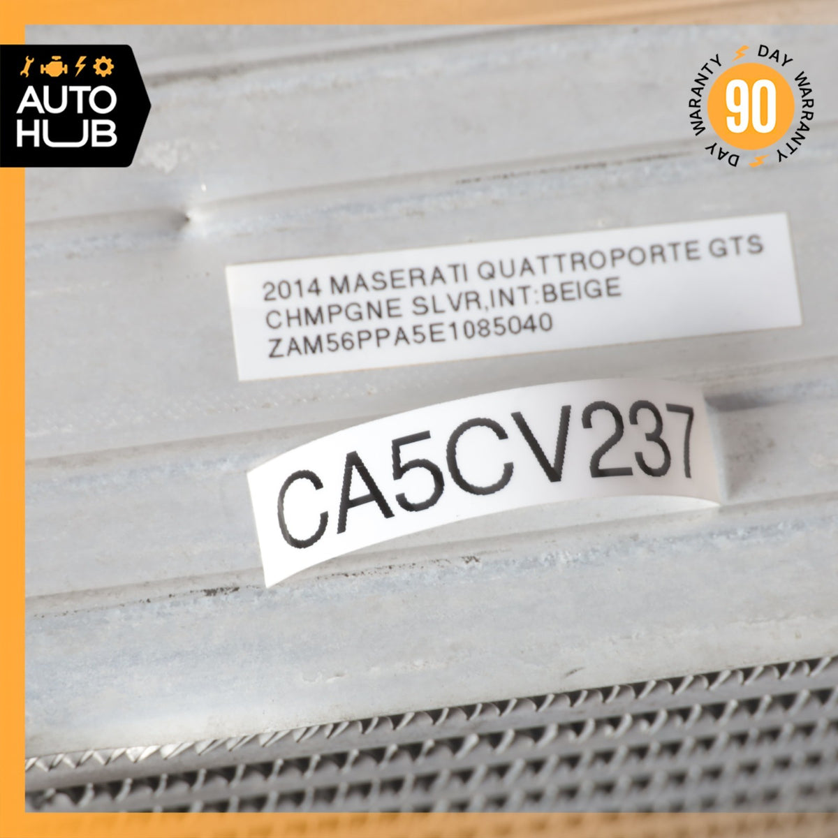 14-24 Maserati Quattroporte M156 3.0L Right Side Turbocharger Intercooler OEM - photo 17