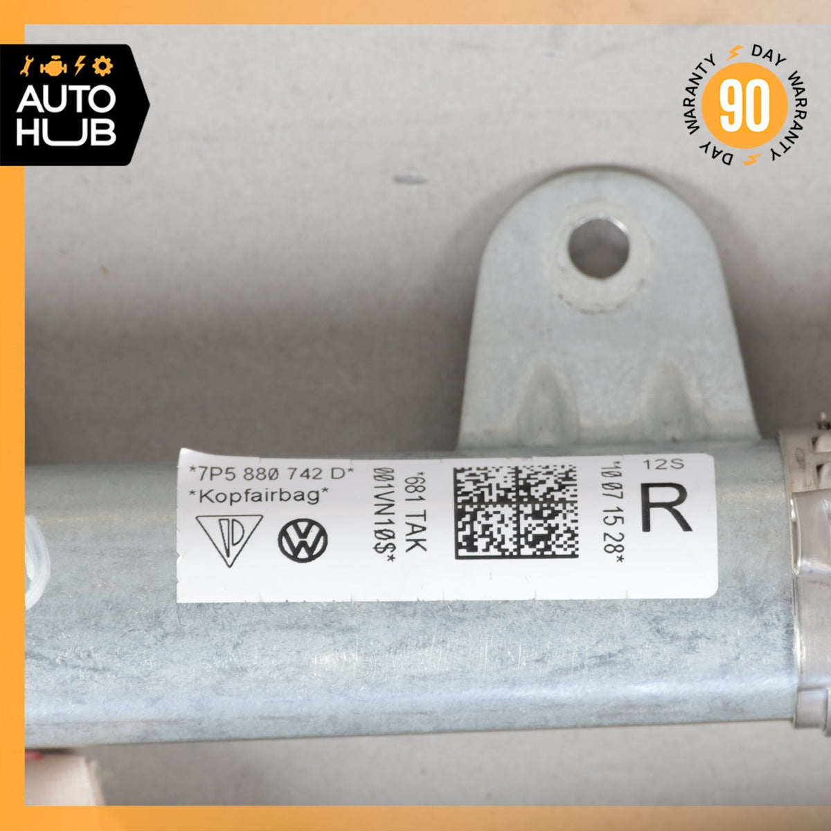 11-18 Porsche Cayenne 958 Roof Curtain Airbag Air Bag Right 7P5880742D OEM 91k - photo 8