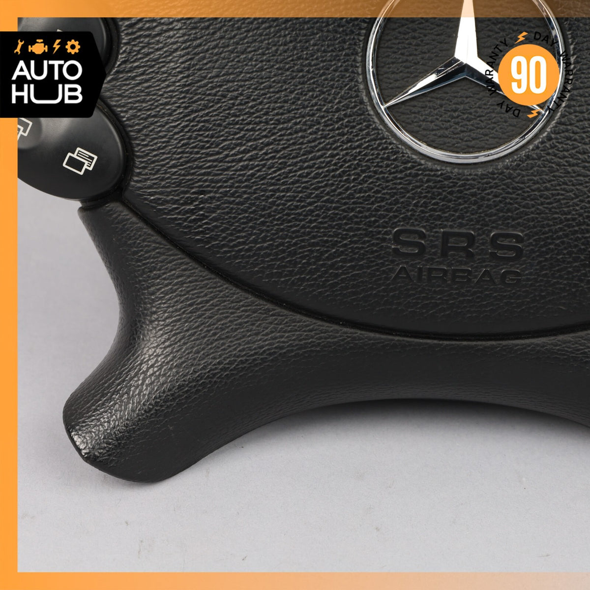Mercedes R230 SL500 SL55 AMG CLK500 E350 Steering Wheel Airbag Air Bag Black OEM - photo 4