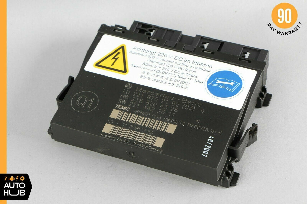 07-10 Mercedes W221 S600 S63 Front Left or Right Seat Contour Control Module OEM - photo 1