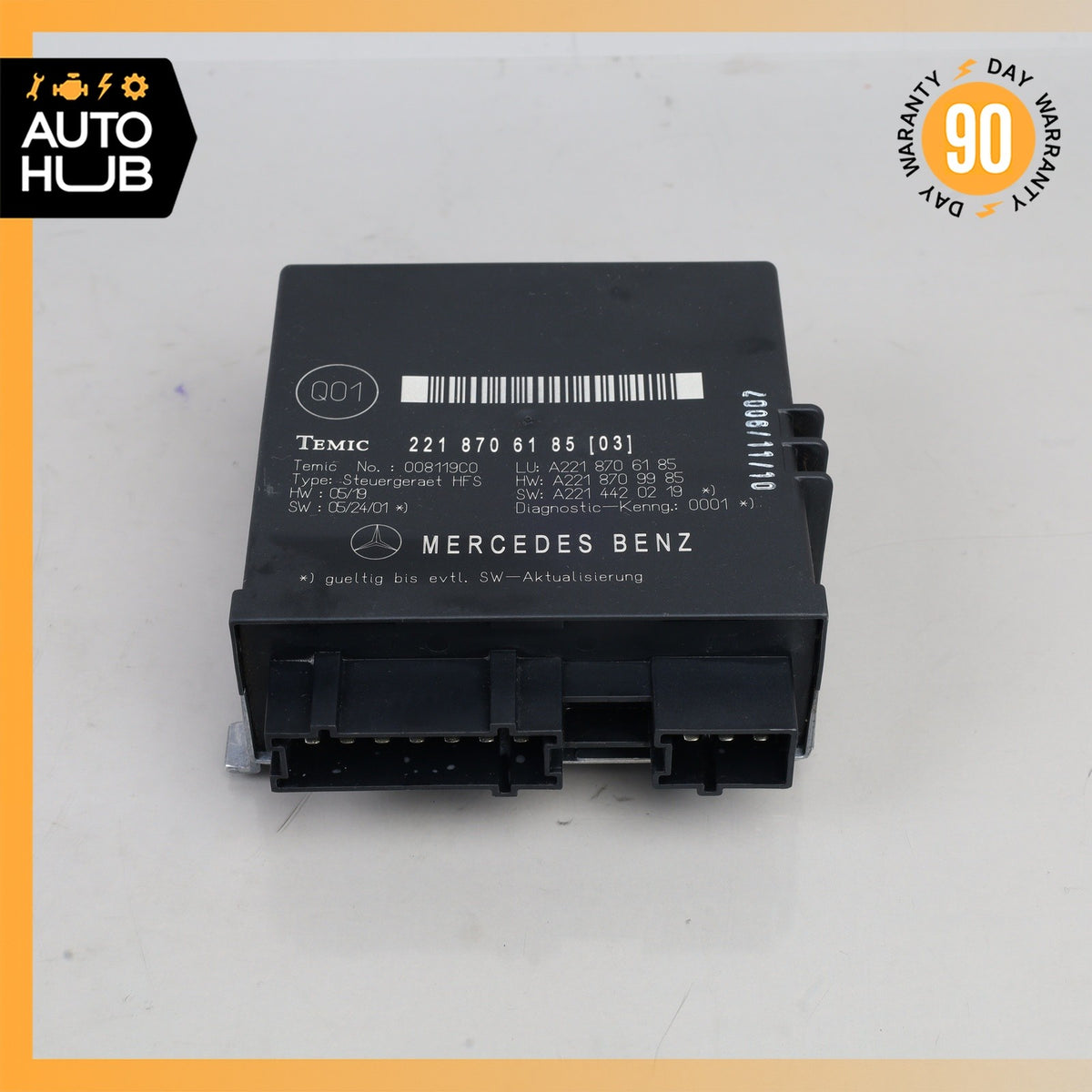 07-09 Mercedes W221 S600 CL550 Trunk Release Remote Open Close Module Unit OEM - photo 3