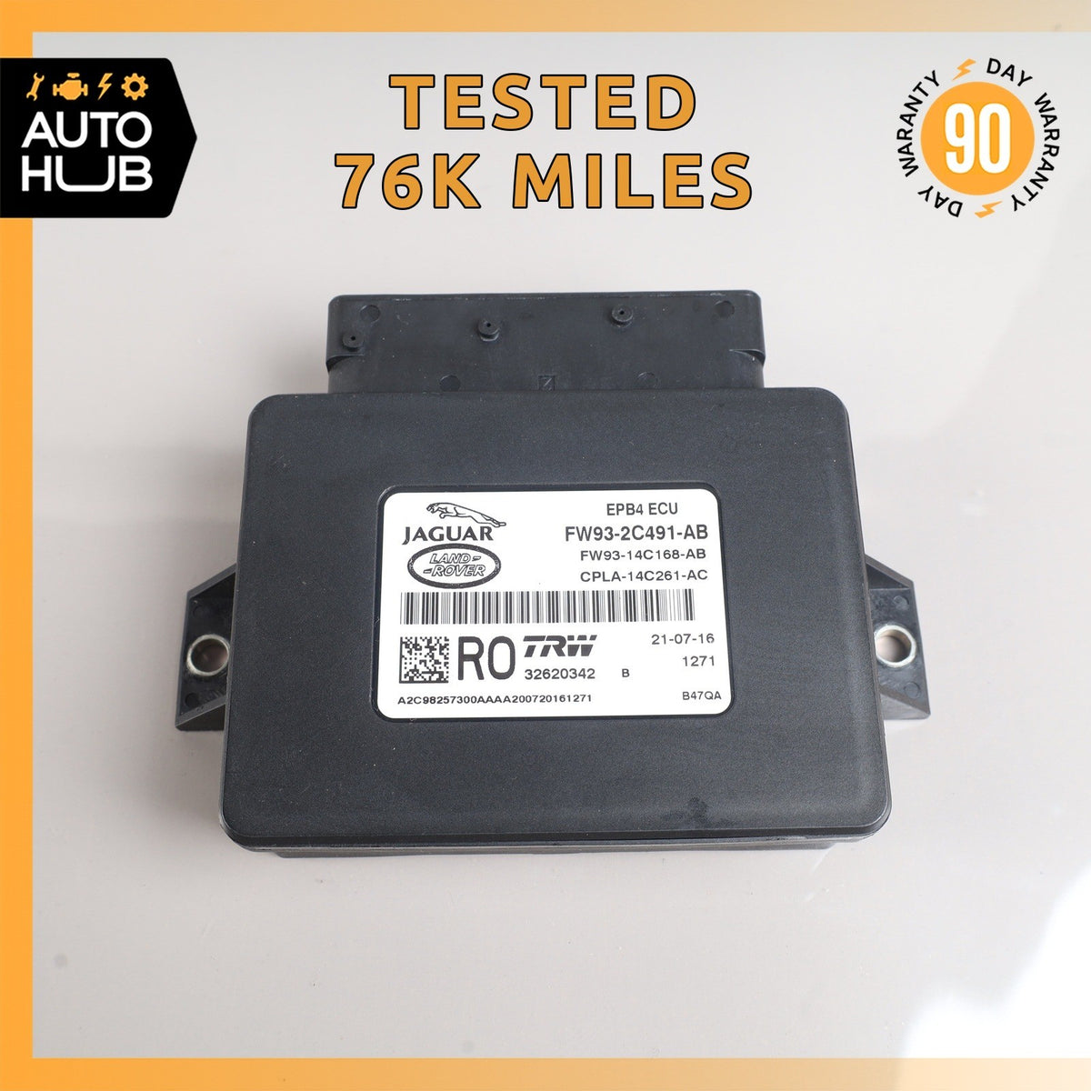 15-23 Range Rover L494 L405 EPB Electronic Parking Brake Control Module Unit OEM - photo 1
