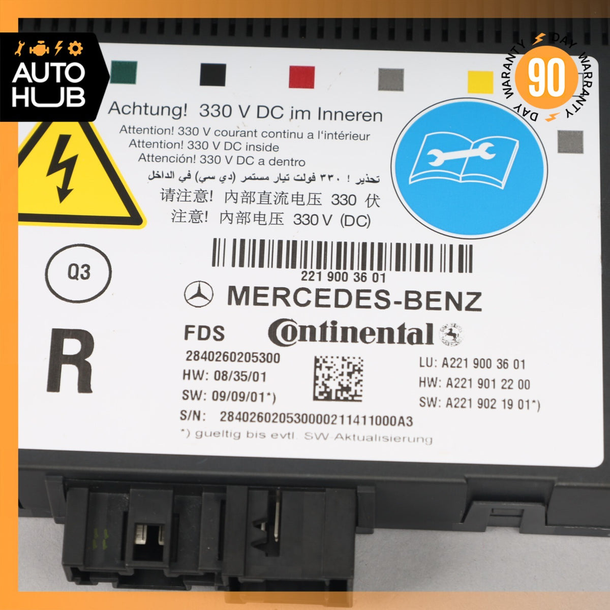 10-13 Mercedes W221 S550 S400 Front Right Seat Dynamic Lumbar Control Module OEM - photo 10