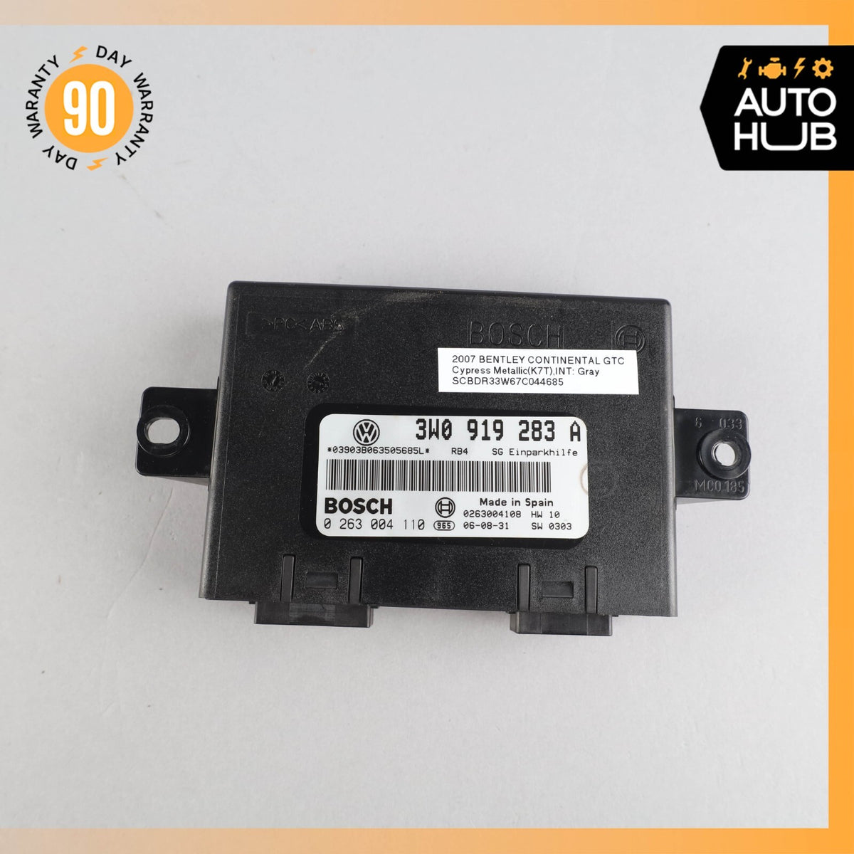 03-07 Bentley Continental GTC GT Park Parking Assist Control Module OEM - photo 7