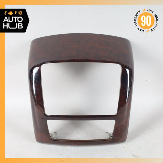 07-13 Mercedes W221 S600 S550 Rear Center Console A/C Air Vent Trim Wood OEM - photo 1