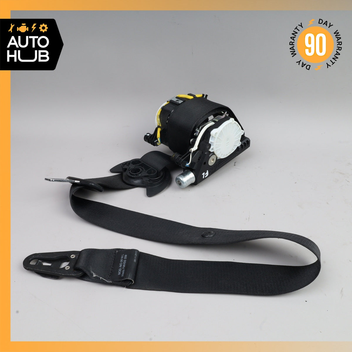 10-16 Porsche Panamera 970 Front Left Driver Side Seat Belt Black OEM 51k - photo 2