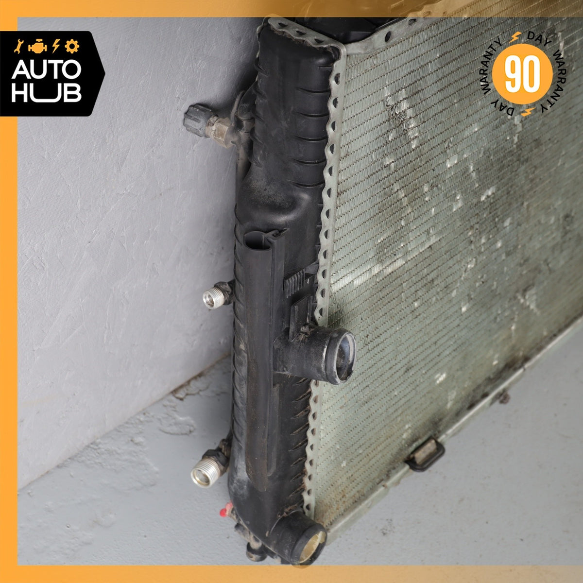 92-93 Mercedes W140 300SE Engine Water Cooling Radiator A/C Condenser Cooler OEM - photo 9