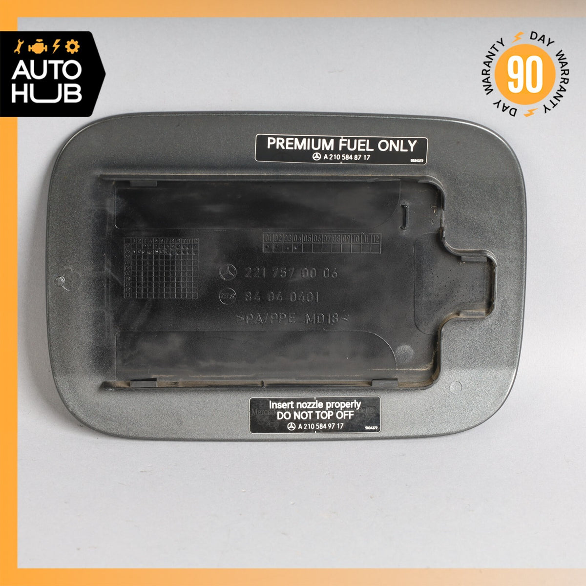 07-13 Mercedes W221 S550 S400 S63 AMG Fuel Door Lid Gas Tank Cover OEM - photo 6