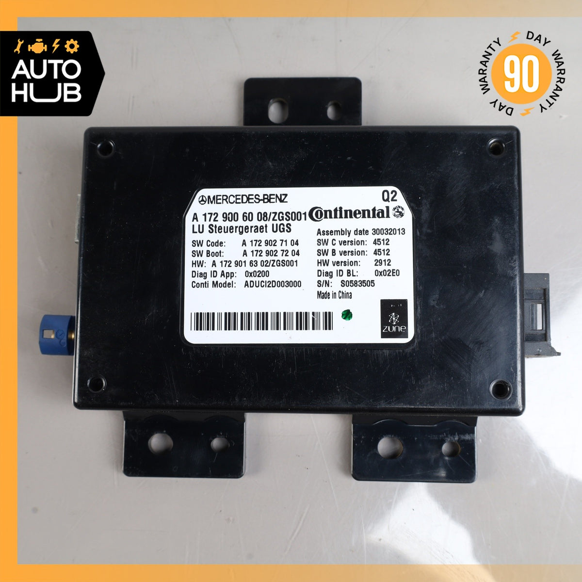 Mercedes X204 GLK250 C250 GL550 Communication Control Module 1729001906 OEM - photo 3