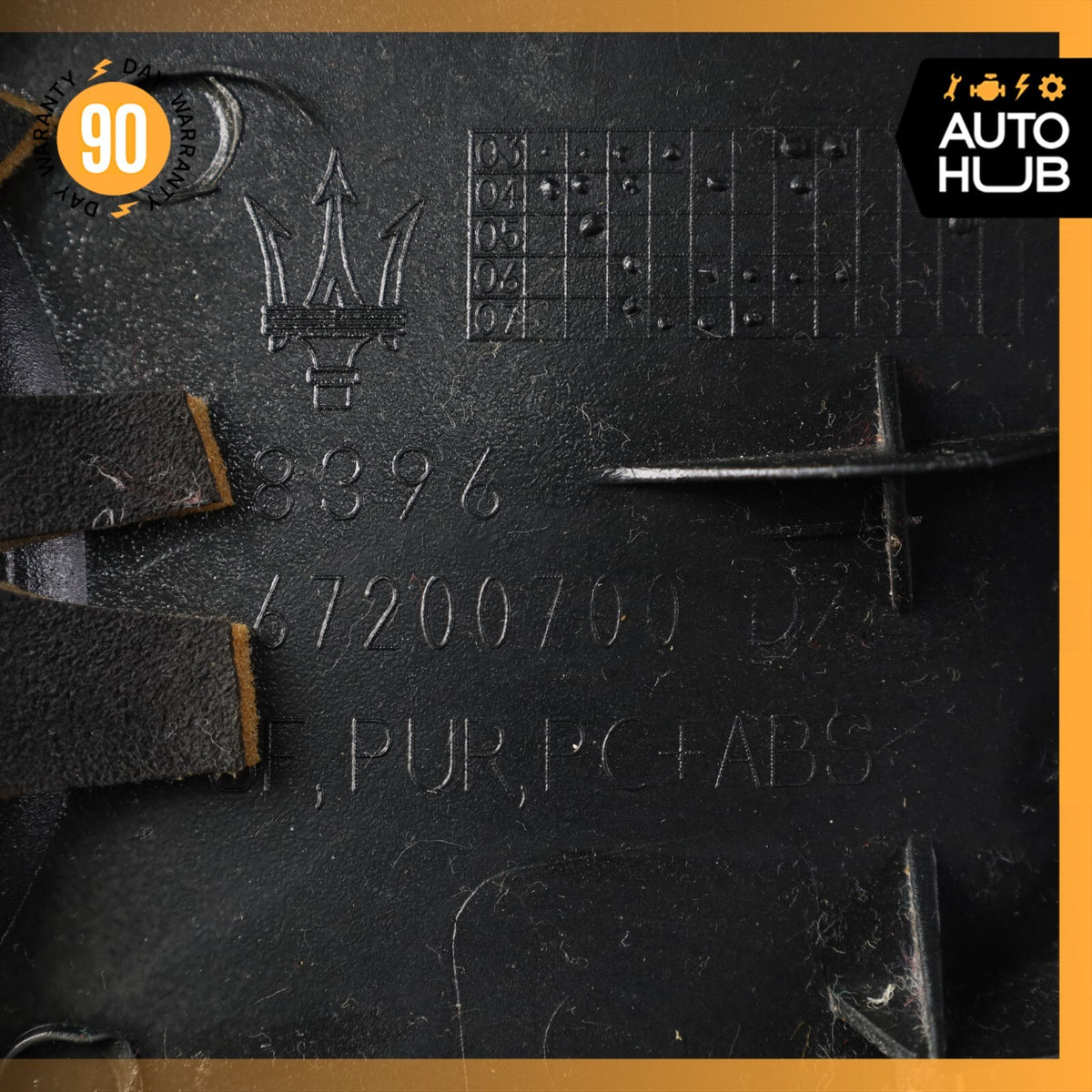 03-13 Maserati Quattroporte M139 Right Passenger B-Pillar Cover Trim OEM 68k - photo 10