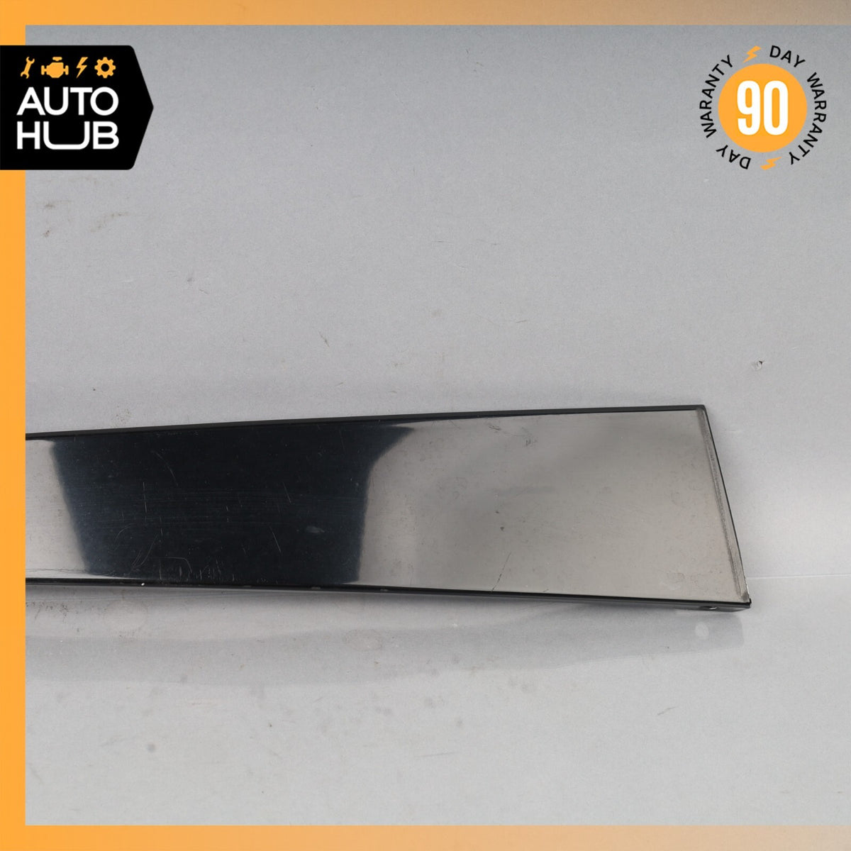 Mercedes W211 E63 AMG Rear Left Driver Side Door Window B-Pillar Molding OEM - photo 3
