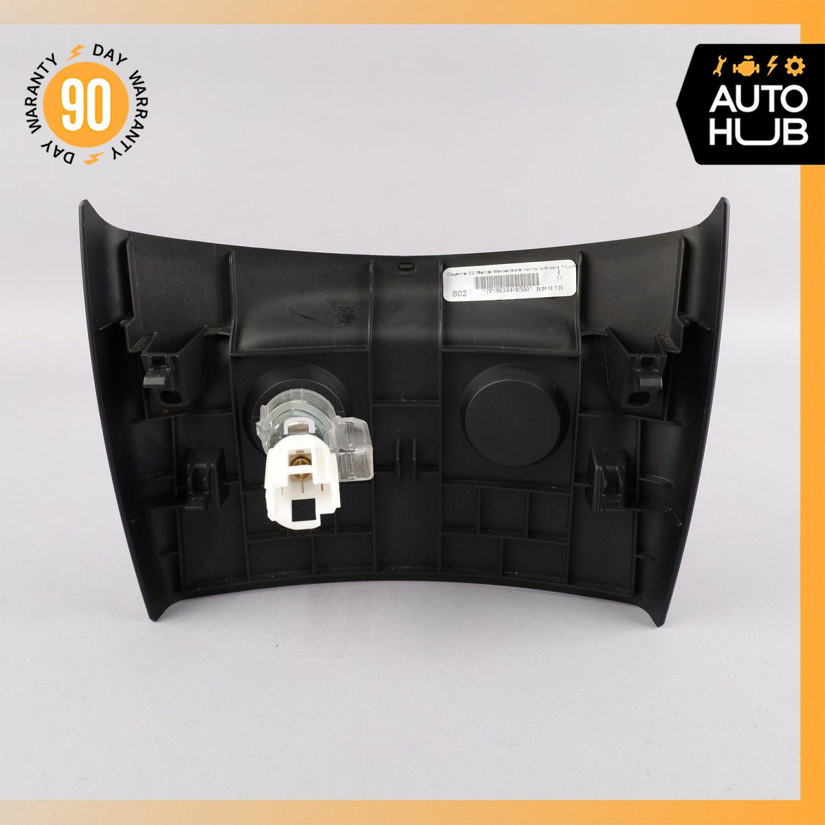 11-18 Porsche Cayenne 958 VR6 S Rear Center Console Trim Panel Black OEM - photo 4