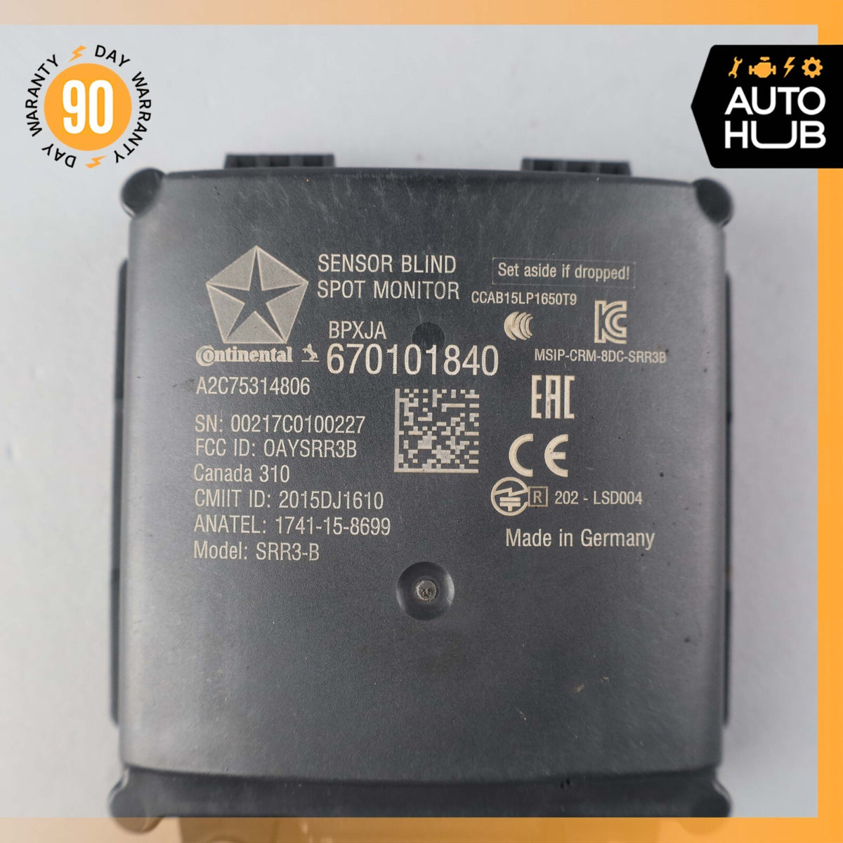 2018 Maserati Levante M161 Rear Left or Right Blind Spot Radar Sensor Module OEM - photo 8