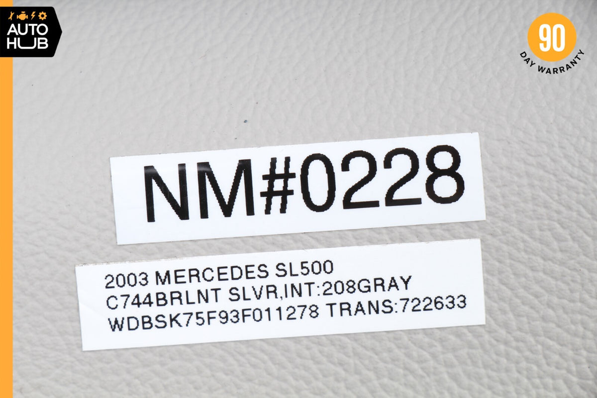 03-06 Mercedes R230 SL500 SL55 AMG Right Side Top C Pillar Column Cover Trim OEM - photo 10