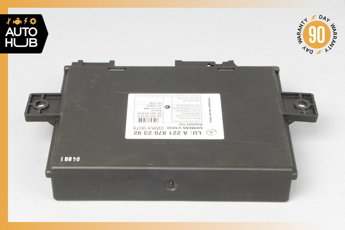 07-10 Mercedes W216 CL550 S400 Keyless Go Control Module 2218702392 OEM - photo 3