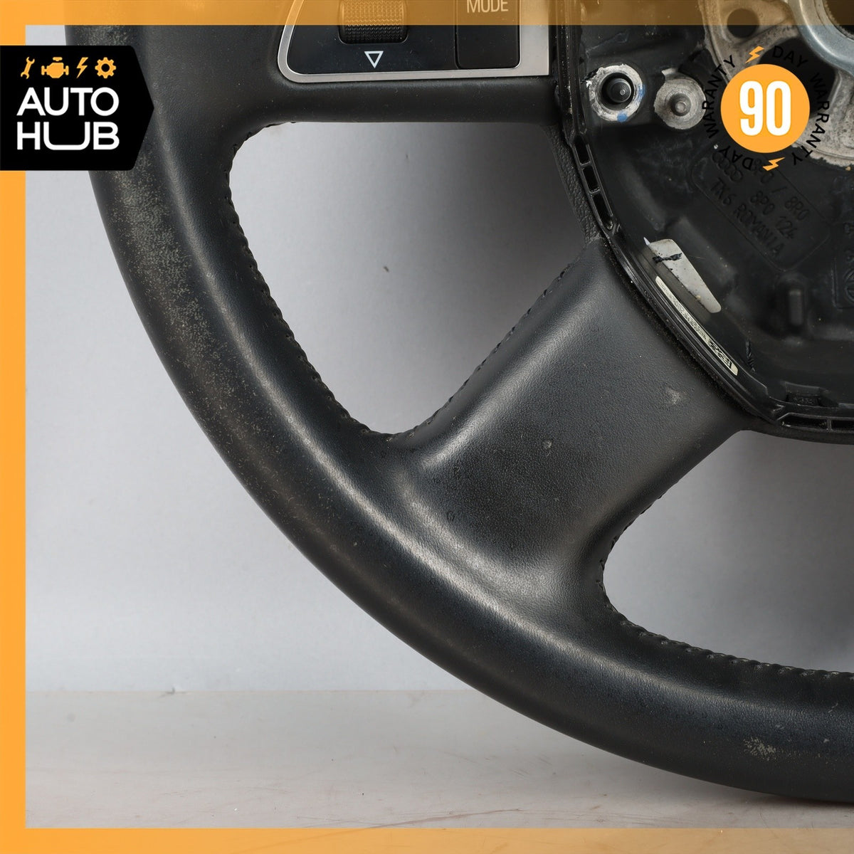 Audi 8R Q5 4-Spoke Steering Wheel w/ Switch Black 8R0419091S OEM - photo 5